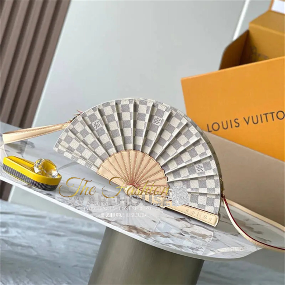 Cream Luxury Fan Handbag